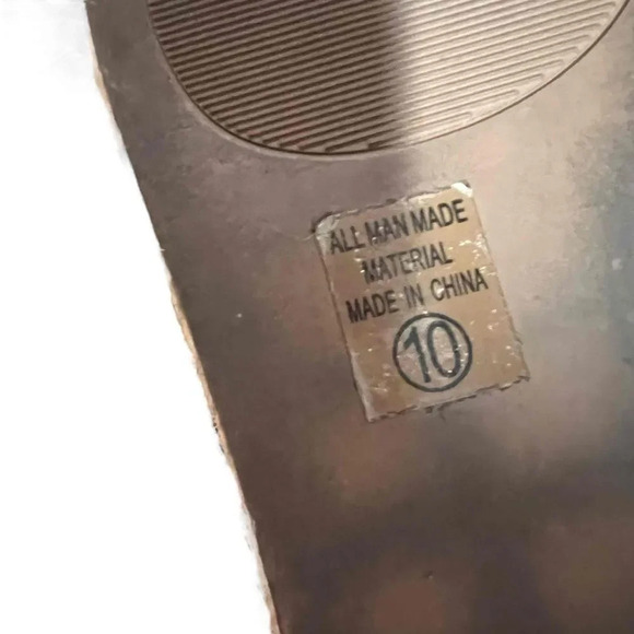 SODA Tacoma‎ Espadrille Black Open Toe Ankle Strap Sandals Women's Size 10 - Picture 9 of 9